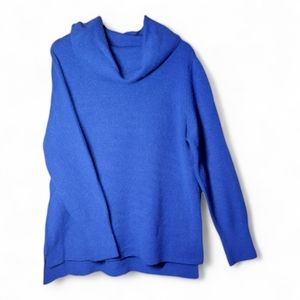 DKNY royal blue cowl neck sweater